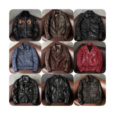 China REAL Lambskin Genuine Leather Biker Jacket Black Genuine Leather VINTAGE Waterproof Mens BROWN MOTORCYCLE JACKETS FOR MEN for sale