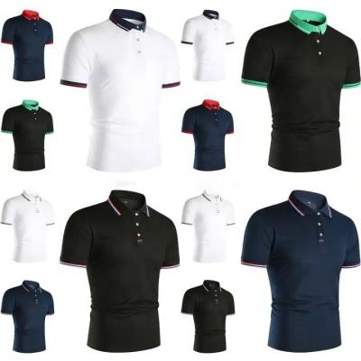 China Anti-wrinkle Wholesale Custom Design Plain High Quality Mens Golf Lapel Polo Shirt For Sports Men Casual Smart Embroidered for sale