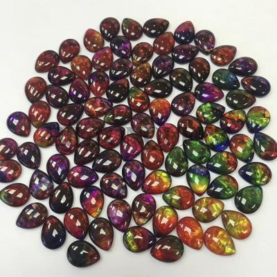 China NO synthetic loose gemstone 2019 ammolite nuevos crystal reales De de oro rosa de bijoux for sale