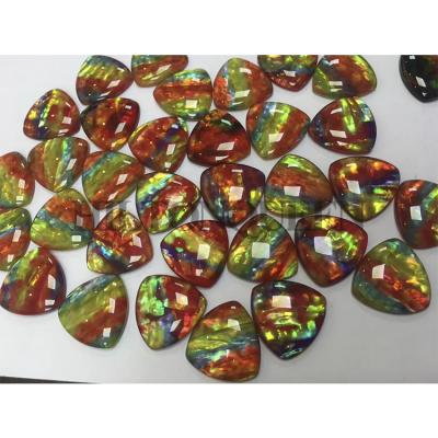 China NO Manufacturer Price Gemstone Synthetic Ammolite Multicolor Gemstone For Party for sale