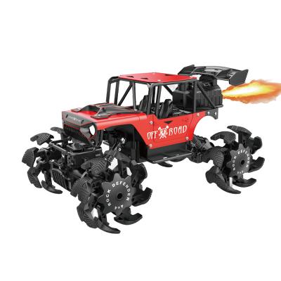 China Hot Sale 1:14 Alloy Explosion Remote Control Wheel Spray Climbing Remote Control Cars For Kids for sale