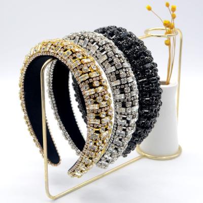 China Wholesale Ladies Crystal Headbands For Women Baroque Diamond Accessories Party Luxury Hairband for sale