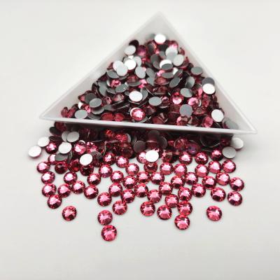 China High Quality Flatback ss20 Rose Color Loose Rhinestones Flat back non Hotfix Strass for skating dress for sale