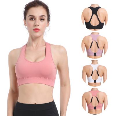 China Hot Antibacterial Women's Yoga Wireless Bra Ladies Gym Yoga Fitness Workout Sports Bra for sale