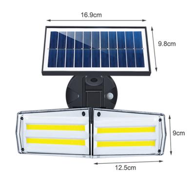 China High quality waterproof home outdoor solar light microwave radar detector wall light for sale for sale