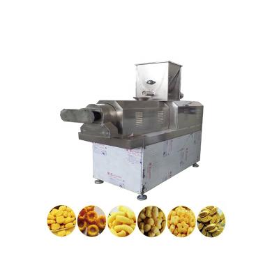 China Factory Inclined Twin Bar Screw Extruder Price Corn Chips Food Making Puff Snack Machine For Making Puff Snack for sale