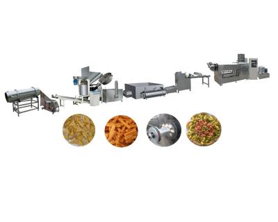 China Chips Double Screw Extrusion Maize Cone Wheat Pasta Frying Corn Snacks Extruder 3d Fryums Making Equipment China Jinan for sale