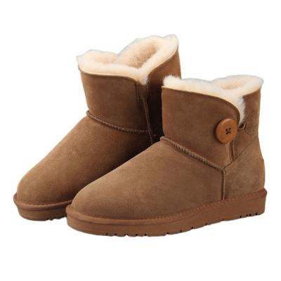 China Anti-odor Women Love Winter Snow Boots Fashion Outdoor Sheepskin Brands Wool Boots for sale