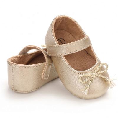 China Light 2020 beautiful autumn princess shoes bow soft baby shoes for sale