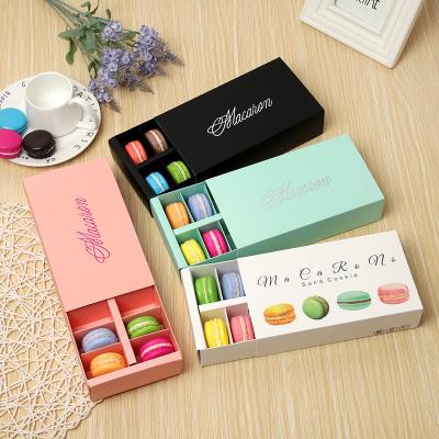 China OEM Eco Friendly Printing Disposable Macaroon Packaging Gift Box With Compartment for sale