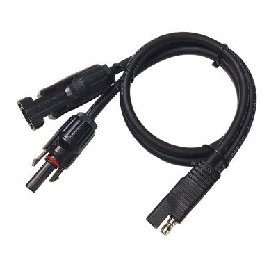 China 2021 Hot Sale Electronic JKMC4 PV Solar Compatible Connector To SAE Power Automotive Extension Cable For Solar Panel Connector for sale