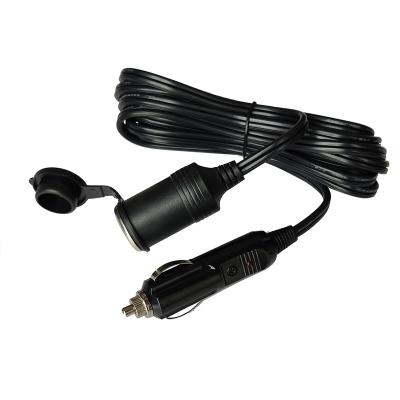 China Power Supply For Vehicle Electrical Appliances JKM 3M Car Cigarette Lighter Extension Cord High Temperature 12V Heavy Duty For Auto Car Vacuum Cleaner Compressor Refrigerator for sale