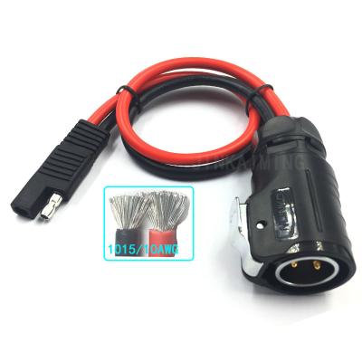 China JKMLP-20 2P Pack Aviation SAE SAE Head Wire SAE Battery Plug Electronic Wire Solar Quick Connector Cable SAE Motorcycle Conversion Wire for sale