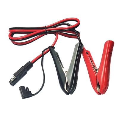 China For Appliances SAE Connection 85mm Small Crocodile Clip Storage Battery Clip Electrical Extension Cable To Connect Battery Car To Charge Battery for sale