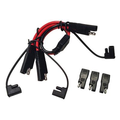 China JKM Electronic DIY 1 to 2 Connector Automotive Power Extension Cable SAE Power Extension Cable Adapter SAE Power Extension Cable for sale