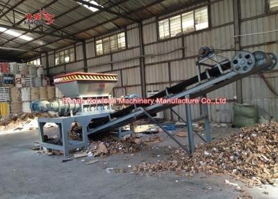 China Eco Friendly Twin Shaft Shredder Machine Detachable Blade Low Noise Pollution for sale