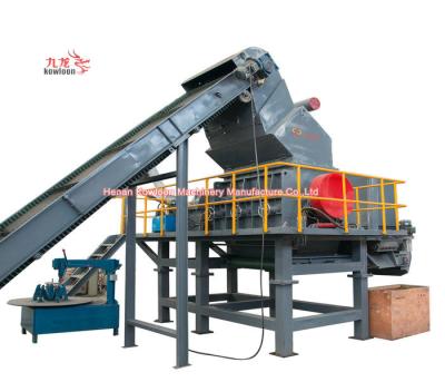 China 50HZ Tire Rasper Steel Wire Separation Waste Truck Tyres Recycling Machinery for sale