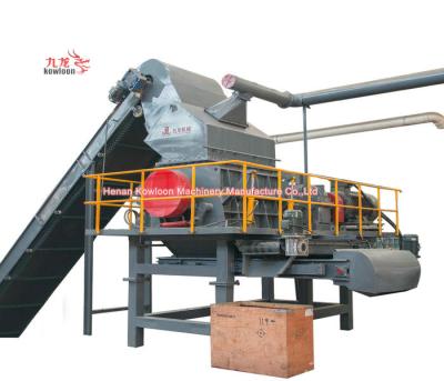 China Intelligent Control Tire Crushing Machine 1 Ton Per Hour Output Capacity for sale