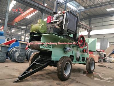 China Tipo diesel burilador de madera de la máquina del tambor mini del tambor reemplazable chipper de la cuchilla en venta