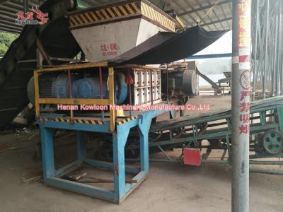 China PLC Control Industrial Waste Shredder Two Axle Palm Tree Branch Shredder for sale