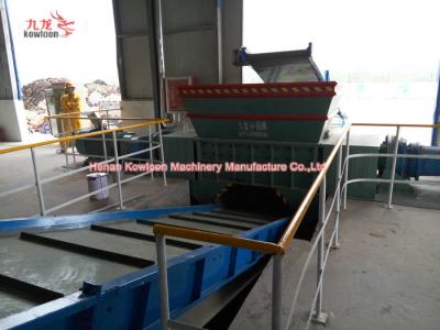 China Double Shaft Industrial Food Waste Shredder , Organic Waste Shredding Machine for sale