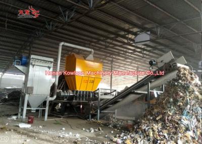 China Solid Waste Household Garbage Shredder 20 TPH Large Capacity MSW Municiple for sale