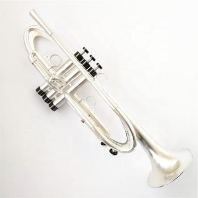 China Brush Silver Aerodynamics Latest Imperial Slide Best Professional Heavy Tuning Trumpet for sale