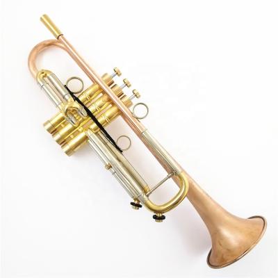 China Professional Saturn trumpet bb key water leadpipe trumpet phosphor copper unlacquered main reverse trompetas material for sale