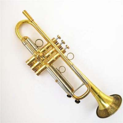 China Gold Lacquer Saturn Water Head Brass Imported From Germany Professional Trumpet / Trumpet for sale