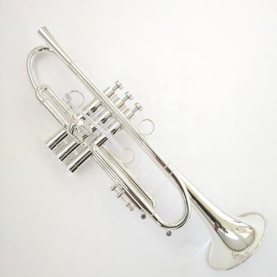 China Bb key trompeta silver plated brass material imported from Germany for sale