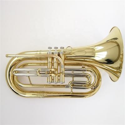 China Gold Lacquer Walking Baritone Imported Germany Gold Brass Material Lacquer Surface Customized Logo for sale