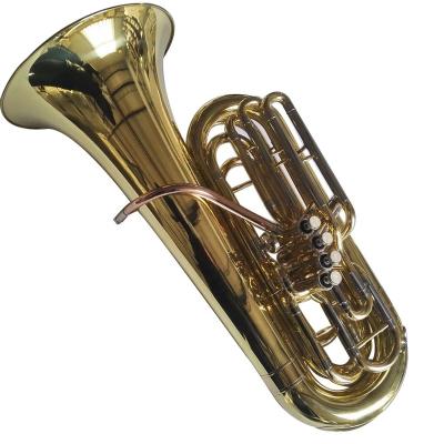 China Gold lacquer piston valve tuba for sale