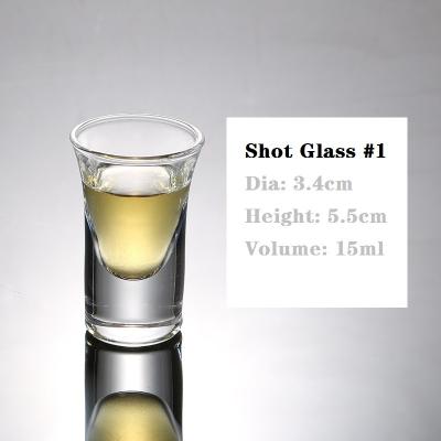 China New Custom Classic/Postmodern Custom Glass Tumbler Small Glass One Thumb Logo Thickened Bottom Bullet Shot Glass for sale