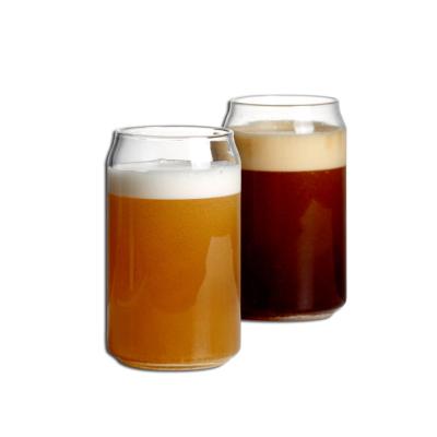 China High Borosilicate Tumbler Cup Like Glass Beer Cans Sustainable Beer Drinking Glass Cola Box for sale