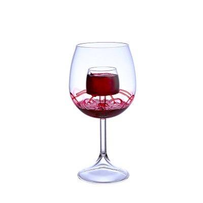 China GIFT BOX Self Decanter Hand Fountain Blown Shape Stealth Effect Stemless Wine Glass Tumbler Tumbler for sale