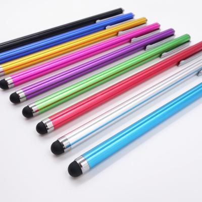 China Long Touch Stylus Mobile Phone Stylus Pen 18cm Length Capacitive Pen With Stylus Pen With Rubber Tips for sale