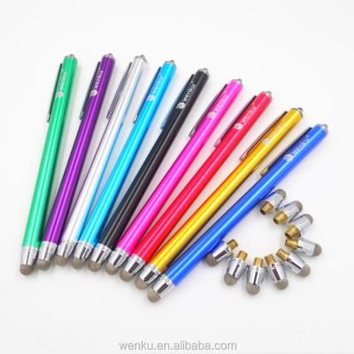 China Interchangeable Fine Fiber Conductive Stylus Stylus Touch Pen Tips Promotional Touch Pens for sale