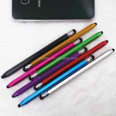 China Penconductive Rubber Stylus Pen Body Tip Stylus Tip Aluminum Pen Silicone Touch Pen For Touch Screens For Ipad for sale