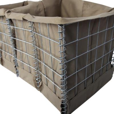 China Welded Hesco Barrier /Hesco Barrier Bastion With Geotextile Fabric Fabric MIL2 for sale