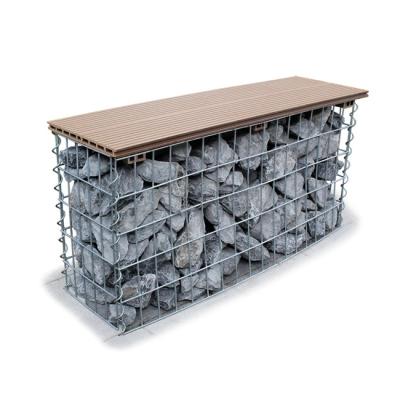 China Gabion Galvanized Steel Gridwall Weld Panels Planter Cointainer Fence Stone Basket Garden Decoration For Outdoor Garden Border Cage for sale