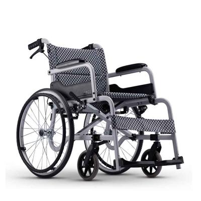 China 100kgs Unfoldable Entry Level Backrest Set Up Standard Pelvic Belt Wheelchair For Hospital Used for sale