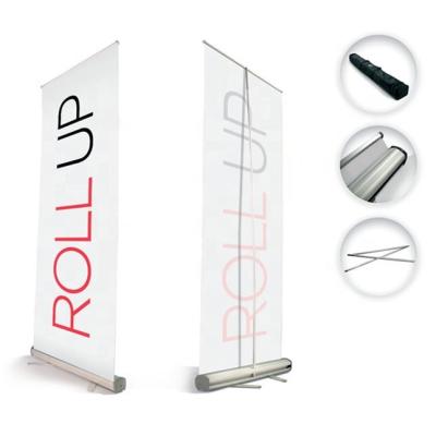 China Custom Display System Sign Printing Heavy Duty Portable Retractable Foil Roll Up Banner Stand for sale