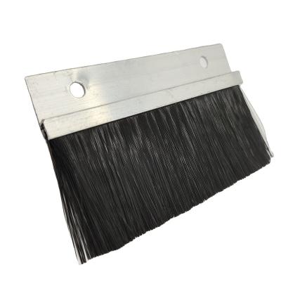 China 2021 Modern Black Door Bottom Sweep Brush For Sealed Fireproof for sale