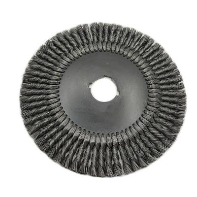 China Garden Weed Trimming Brush Lawn Mower Stainless Steel Torsion Wheel Cleaning Main Brush for sale