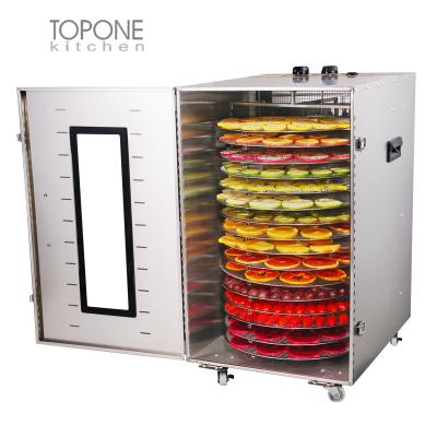 China Automatic Commercial 16 Trays Rotation Dehydration Cabinet Chili Dehydrator for sale