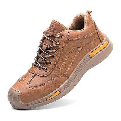 China Steel Toe High Quality Safety Shoes With Rubber Sole Work Shoes For Work Man Slip Resistant Wear Shoes for sale