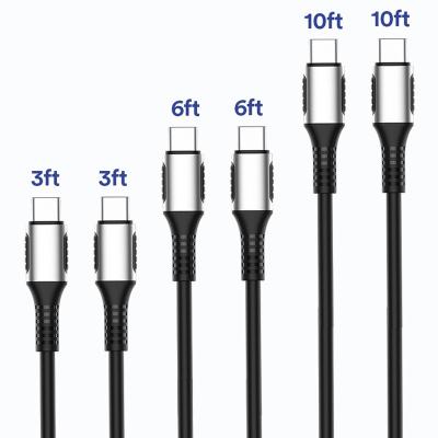 China 2021 New Design 20W 60W 100W 1m 1.5m 100W 20V5A 60W 20V/3A 2021 Super Charging PD Type C To Type C USB Charging Data Cable for sale