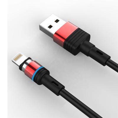 China Mobile Phone Cable 360 ​​Degree Rotation Charging Data 3 in 1 Multifunctional Magnetic USB Cable with USB Micro C and LT Type for sale