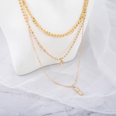 China Vintage Factory To Supply Enamel Luster Jewelry Fashion Environmental Zinc Alloy Long Necklace for sale