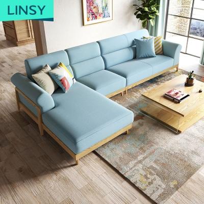 China Modular Lightweight Luxury Living Room Furniture Sofa Combination Modern Solid Wood Frame Sofa Sectional Sofa European Style For 5 - 15 Days for sale